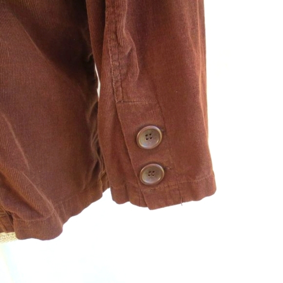 BB's Closet Vintage Jacket Honey Brown Micro Wale Corduroy Blazer Size L - Picture 6 of 11